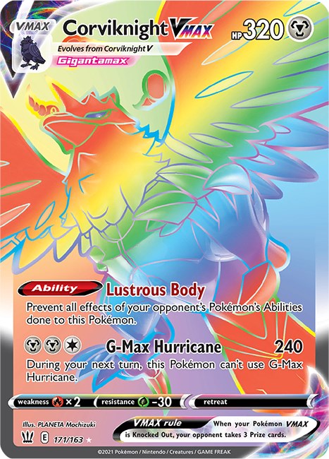 Corviknight VMAX (Secret) [SWSH05 - 171/163]