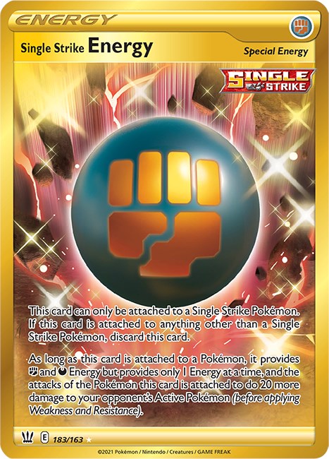 Single Strike Energy (Secret) [SWSH05 - 183/163] – Collectors Dynasty