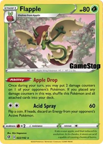 Flapple - 022/192 (Gamestop Exclusive) [MCAP - 022/192]