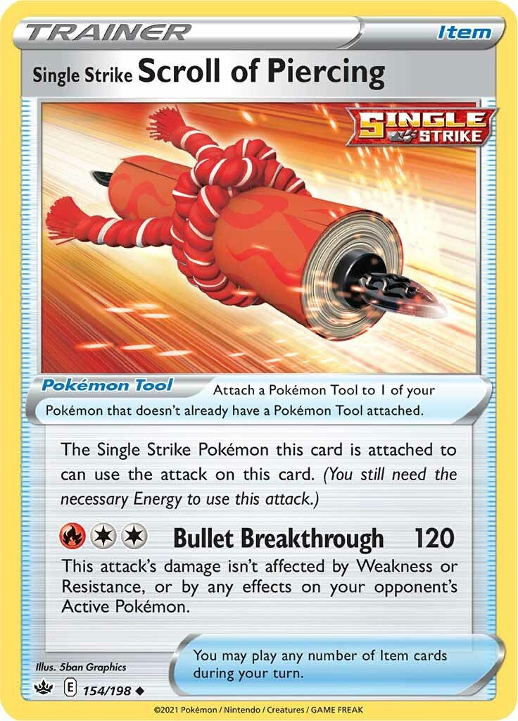 Single Strike Scroll of Piercing [SWSH06 - 154/198] – Collectors Dynasty