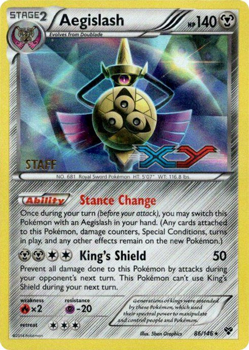 Aegislash - 86/146 (Prerelease) [Staff] [PR - 86/146]