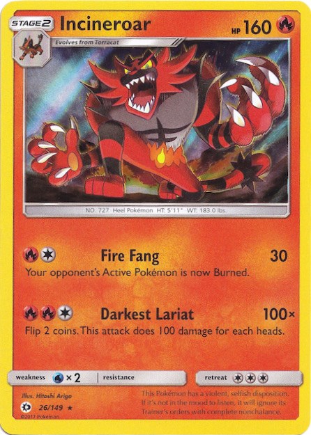 Incineroar - 26/149 (Water Web Holo) [MCAP - 026/149]