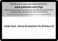 Code Card - Eevee Evolutions Tin [Flareon V] [MCAP]