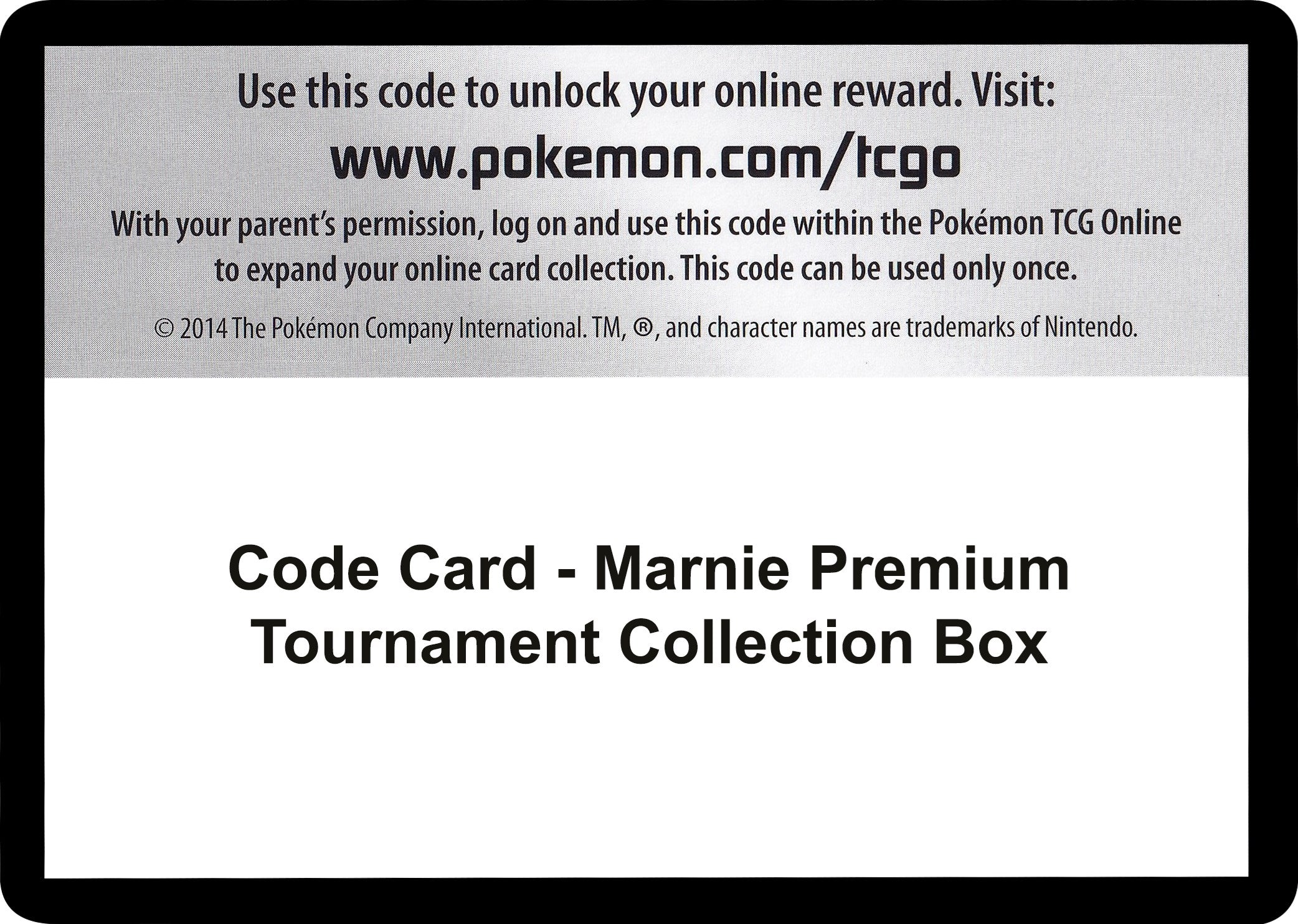 Code Card - Marnie Premium Tournament Collection Box [MCAP]