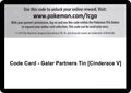 Code Card - Galar Partners Tin [Cinderace V] [SWSH01]