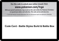 Code Card - Battle Styles Build & Battle Box [SWSH05]
