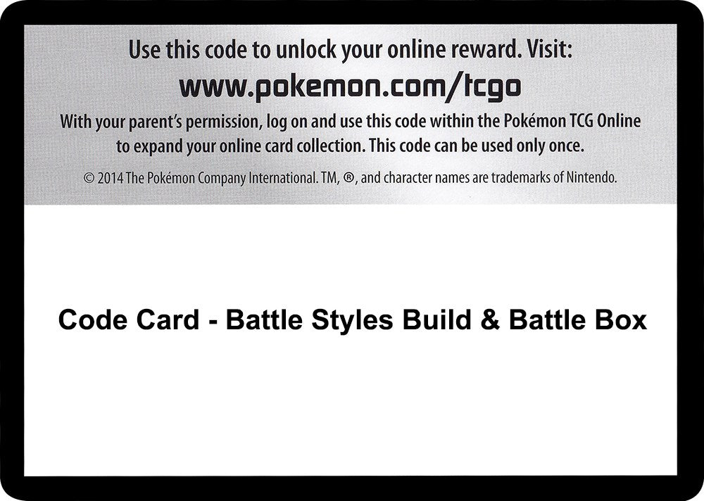 Code Card - Battle Styles Build & Battle Box [SWSH05]