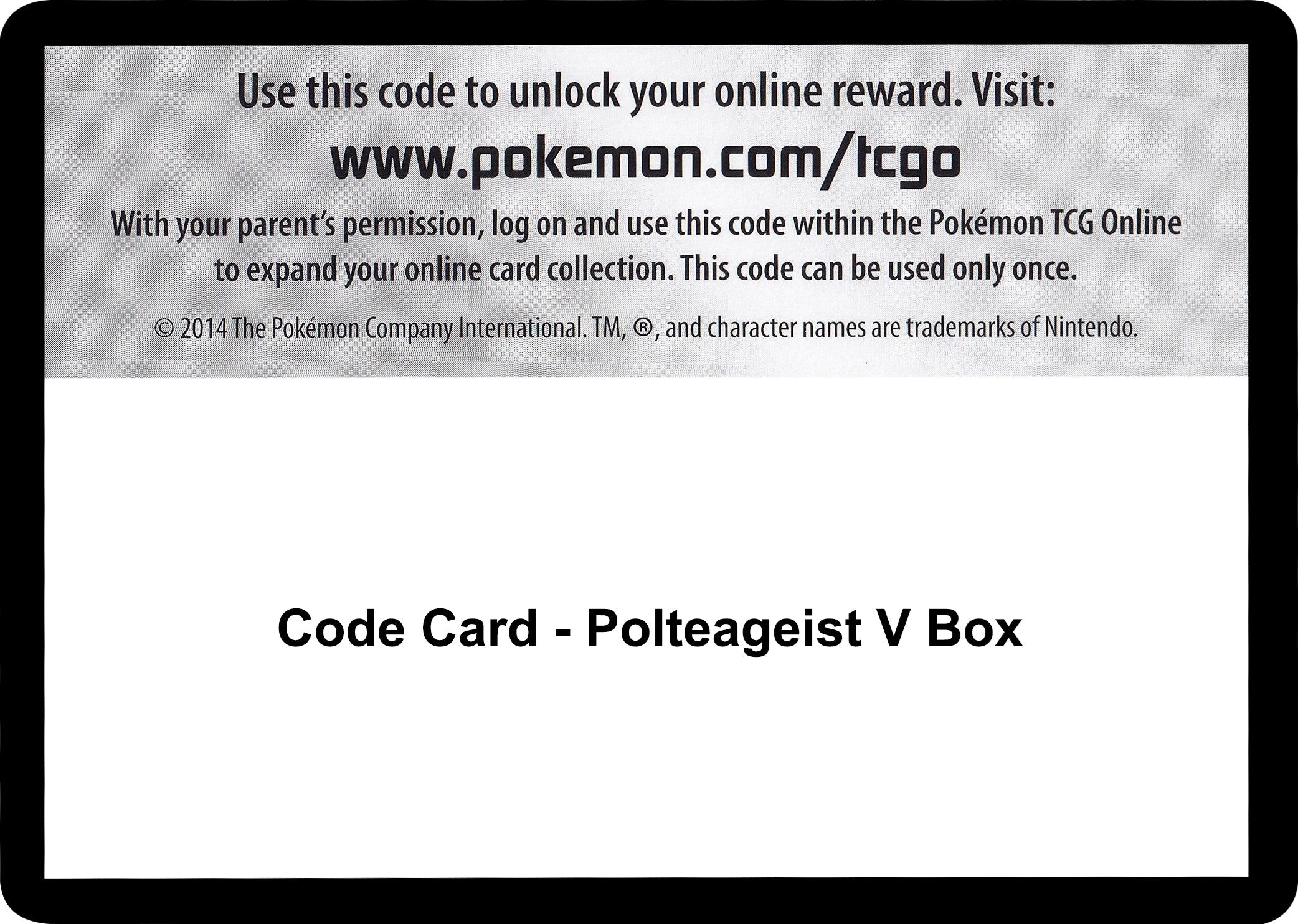 Code Card - Polteageist V Box [SWSH02]