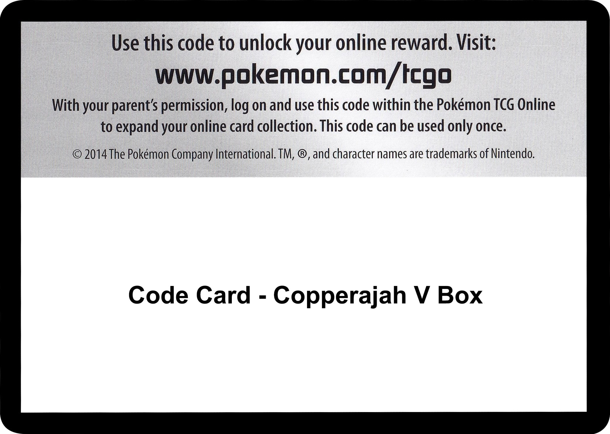 Code Card - Copperajah V Box [SWSH02]