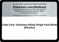 Code Card - Darkness Ablaze Single Pack Blister [Pikachu] [SWSH03]