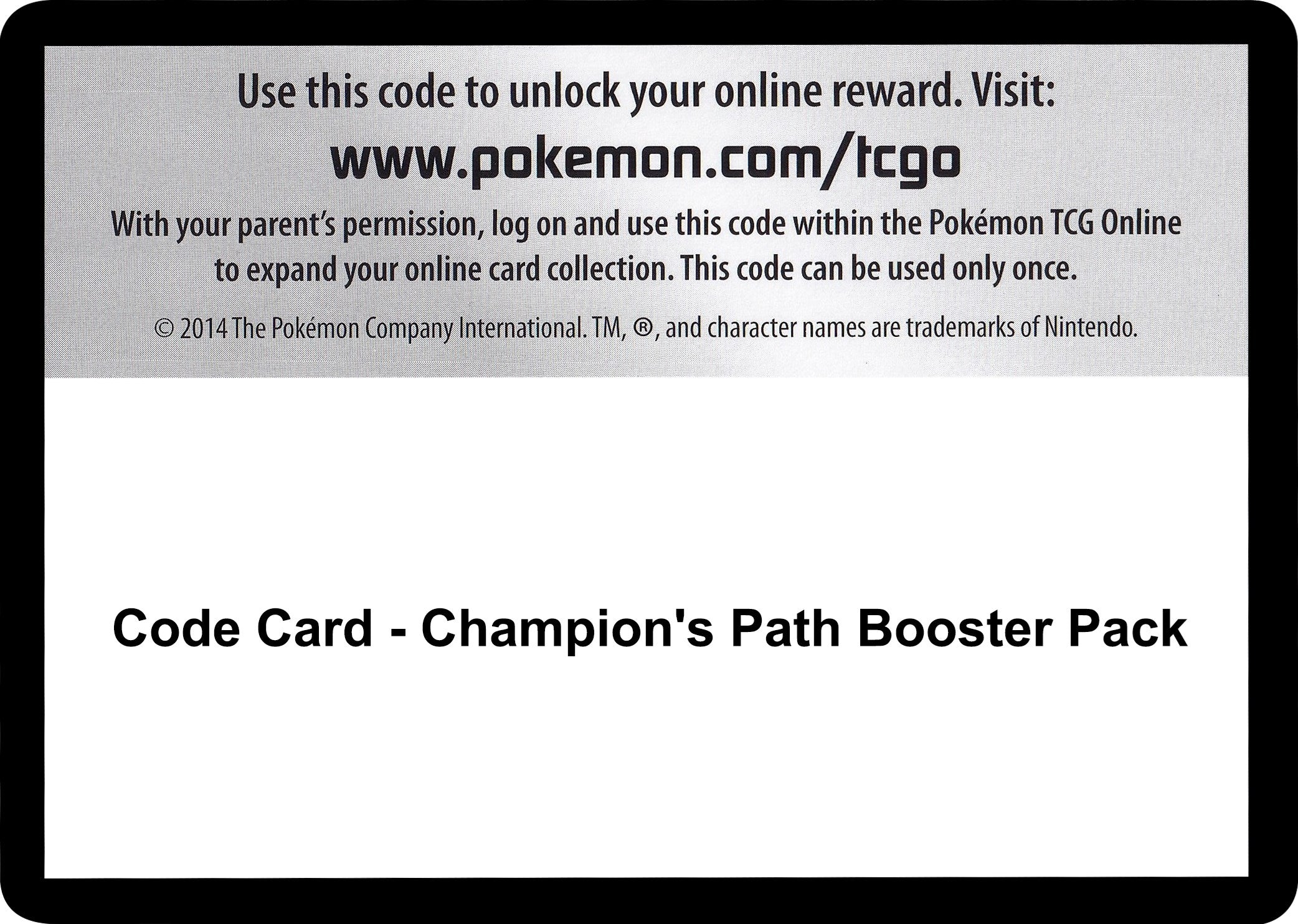 Code Card - Champion's Path Booster Pack [CHP]