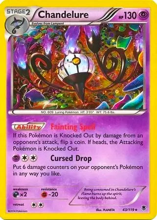 Chandelure - 43/119 (Cosmos Holo) [BLE - 043/119]