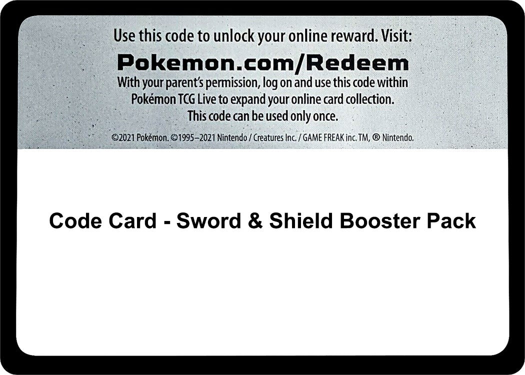 Code Card - Sword & Shield Booster Pack [SWSH01]