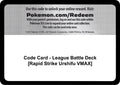Code Card - League Battle Deck [Rapid Strike Urshifu VMAX] [MCAP]