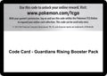 Code Card - Guardians Rising Booster Pack [SM02]
