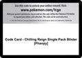 Code Card - Chilling Reign Single Pack Blister [Phanpy] [SWSH06]