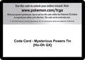 Code Card - Mysterious Powers Tin [Ho-Oh GX] [SM03]