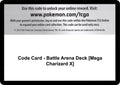 Code Card - Battle Arena Deck [Mega Charizard X] [CES]