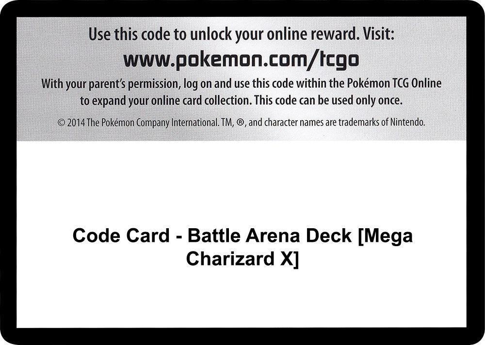 Code Card - Battle Arena Deck [Mega Charizard X] [CES]