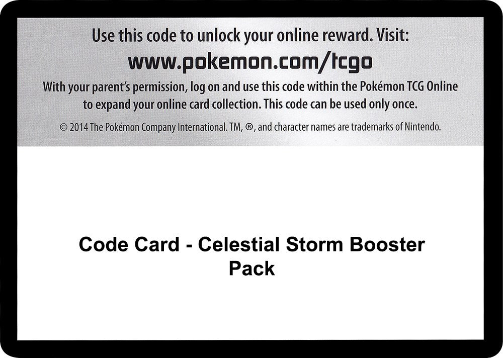 Code Card - Celestial Storm Booster Pack [CES]