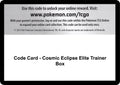 Code Card - Cosmic Eclipse Elite Trainer Box [SM12]