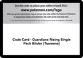 Code Card - Guardians Rising Single Pack Blister [Tsareena] [SM02]
