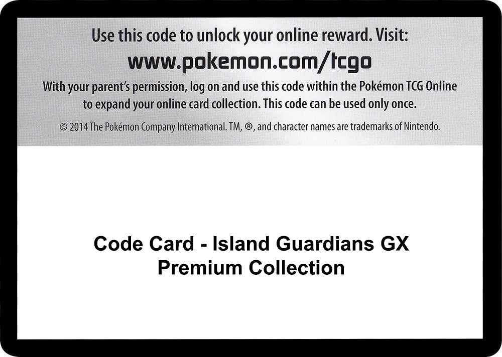 Code Card - Island Guardians GX Premium Collection [SM8]