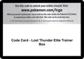 Code Card - Lost Thunder Elite Trainer Box [SM8]