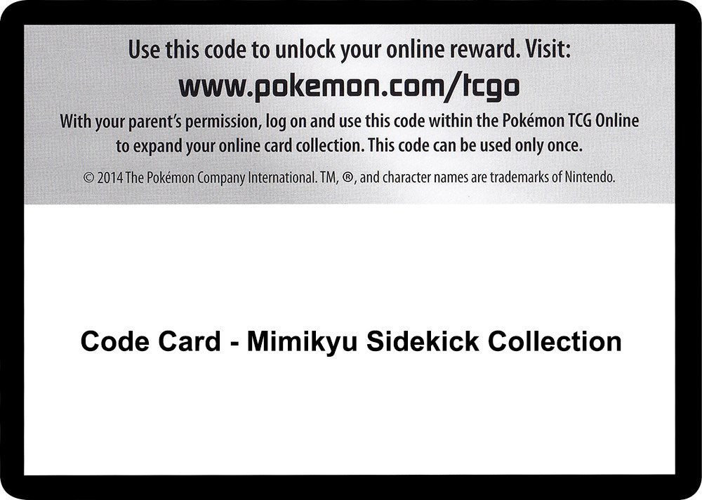 Code Card - Mimikyu Sidekick Collection [SM04]