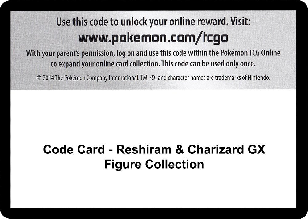 Code Card - Reshiram & Charizard GX Figure Collection [SM10]