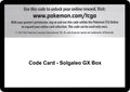 Code Card - Solgaleo GX Box [CES]
