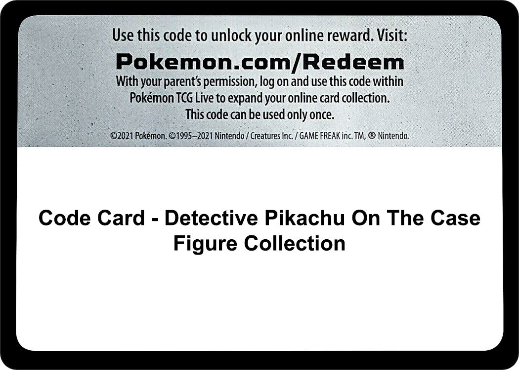 Code Card - Detective Pikachu On The Case Figure Collection [DEP]