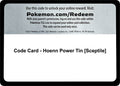 Code Card - Hoenn Power Tin [Sceptile] [MCAP]