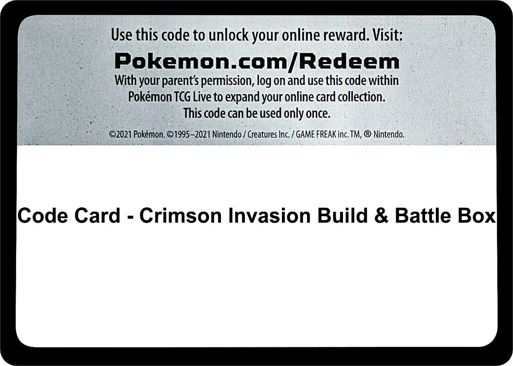 Code Card - Crimson Invasion Build & Battle Box [MCAP]