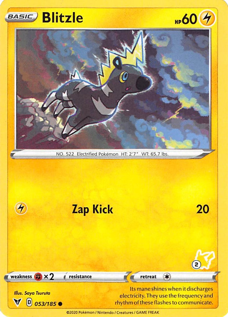 Blitzle - 053/185 (#2 Pikachu Stamped) [BA22 - 053/185]