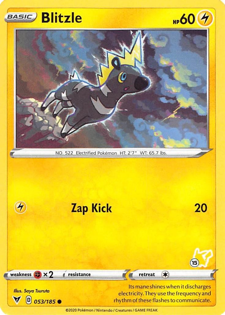 Blitzle - 053/185 (#15 Pikachu Stamped) [BA22 - 053/185]