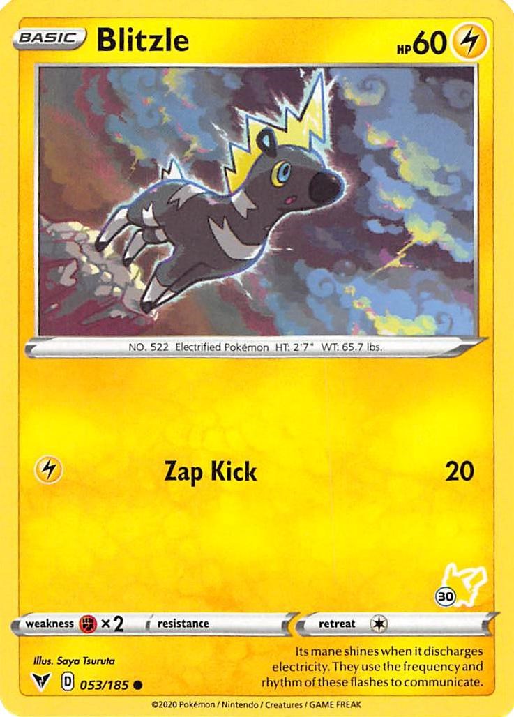 Blitzle - 053/185 (#30 Pikachu Stamped) [BA22 - 053/185]