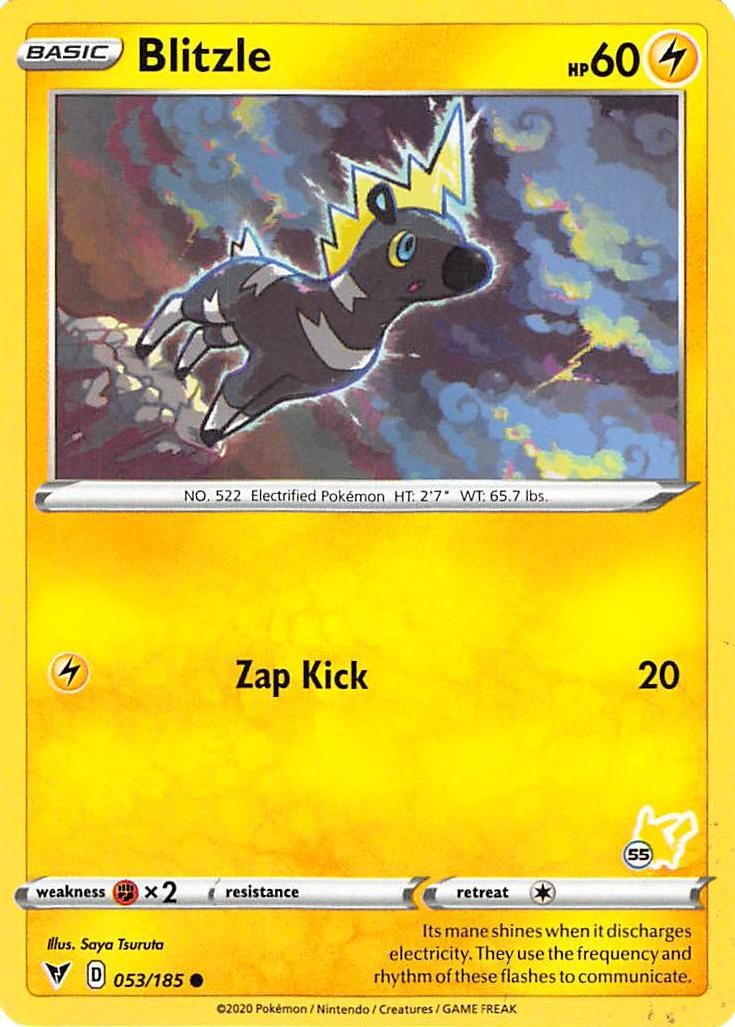 Blitzle - 053/185 (#55 Pikachu Stamped) [BA22 - 053/185]