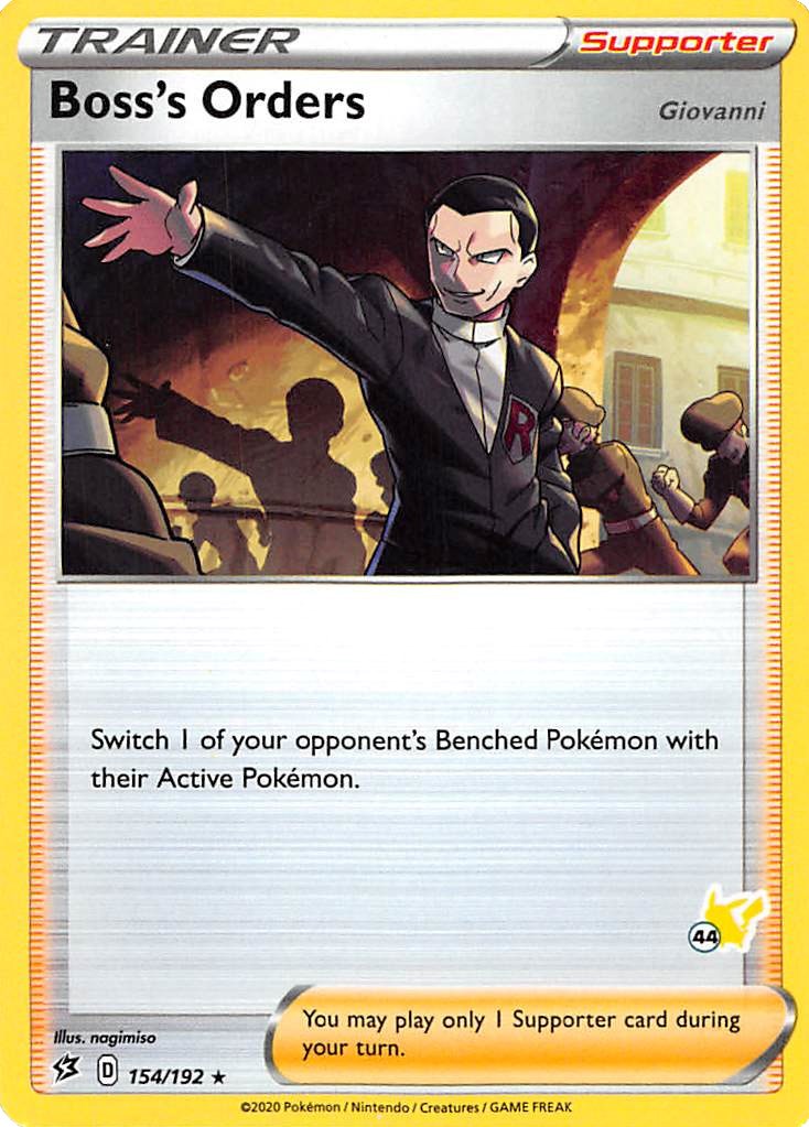 Boss's Orders - 154/192 (#44 Pikachu Stamped) [BA22 - 154/192]