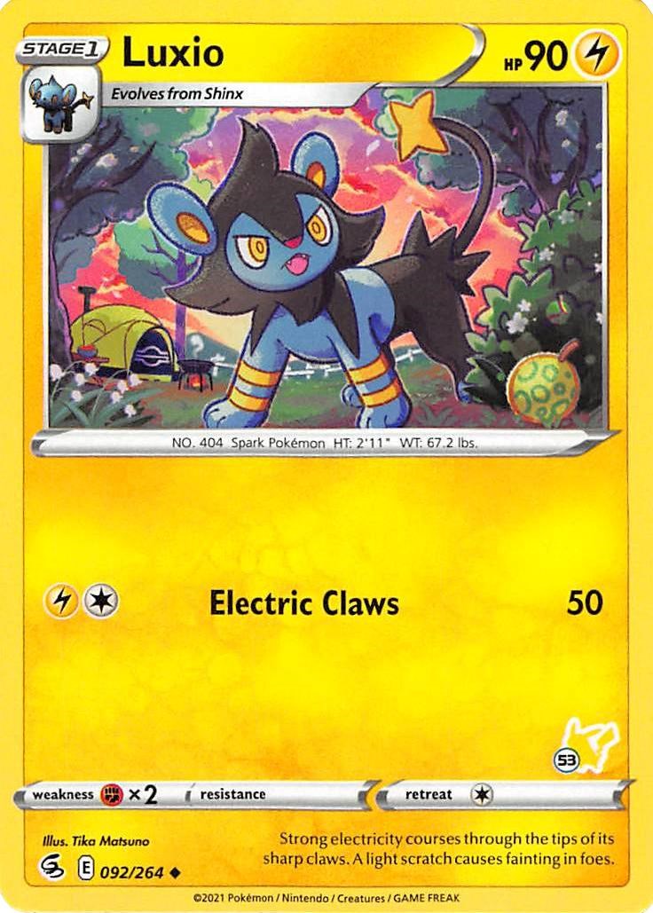 Luxio - 092/264 (#53 Pikachu Stamped) [BA22 - 092/264]