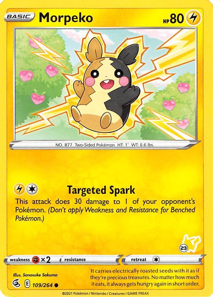 Morpeko - 109/264 (#23 Pikachu Stamped) [BA22 - 109/264]
