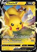 Pikachu V - 043/185 (#60 Pikachu Stamped) [BA22 - 043/185]