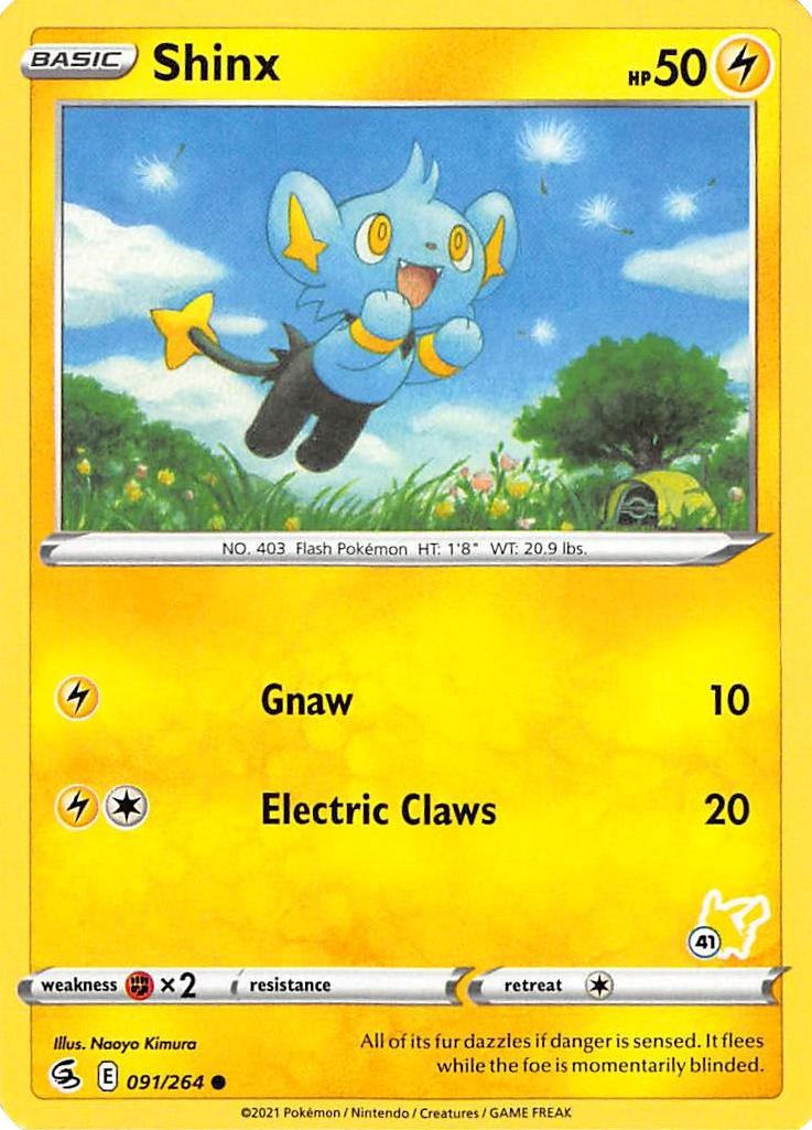 Shinx - 091/264 (#41 Pikachu Stamped) [BA22 - 091/264]