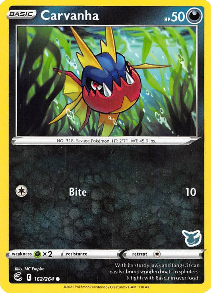 Carvanha - 162/264 (Eevee Stamped) [BA22 - 162/264]