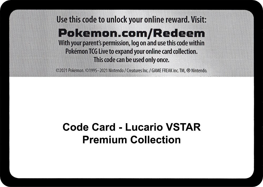 Code Card - Lucario VSTAR Premium Collection [MCAP]