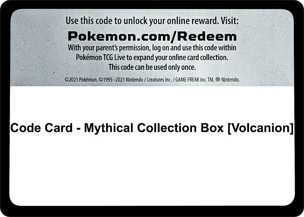 Code Card - Mythical Collection Box [Volcanion] [GEN]