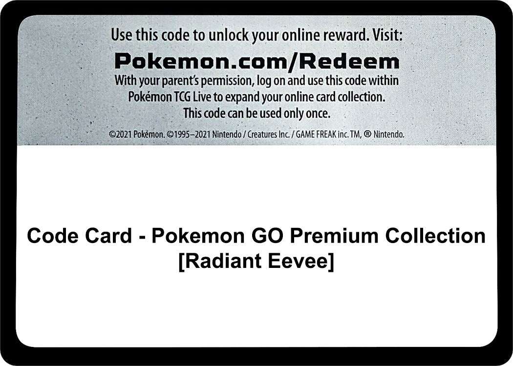 Code Card - Pokemon GO Premium Collection [Radiant Eevee] [PGO]