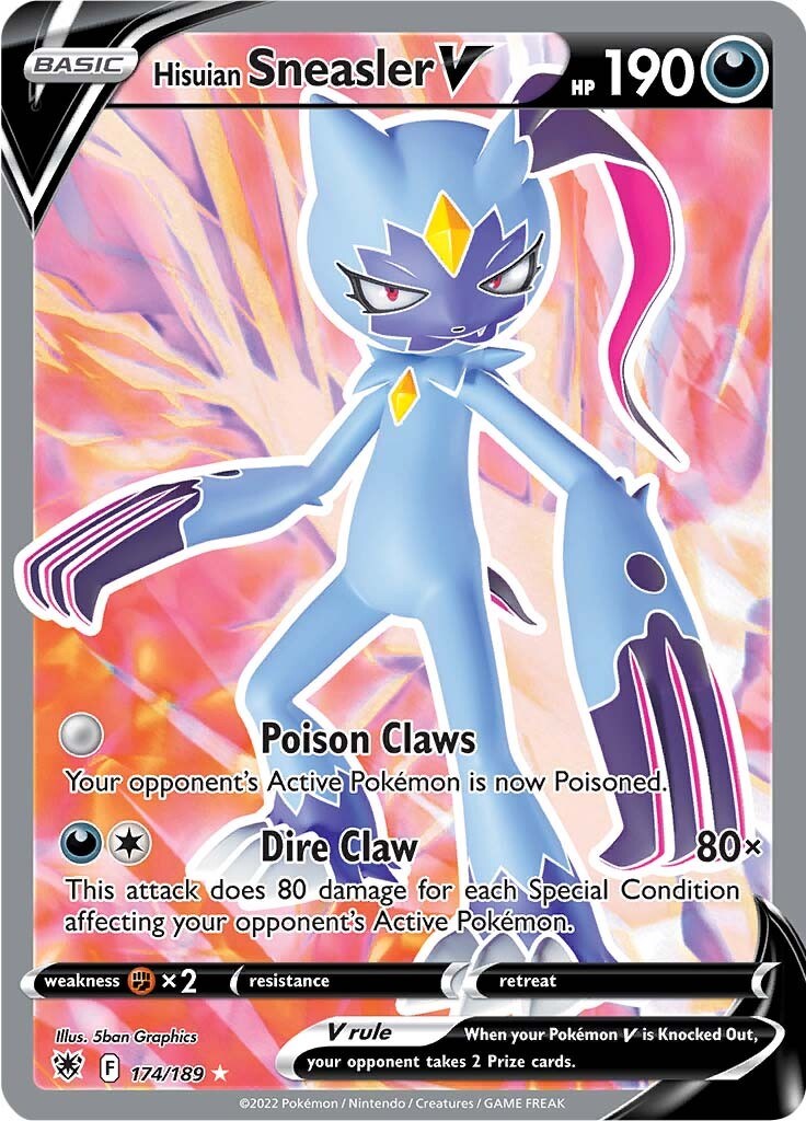 Hisuian Sneasler V (Full Art) [SWSH10 - 174/189]