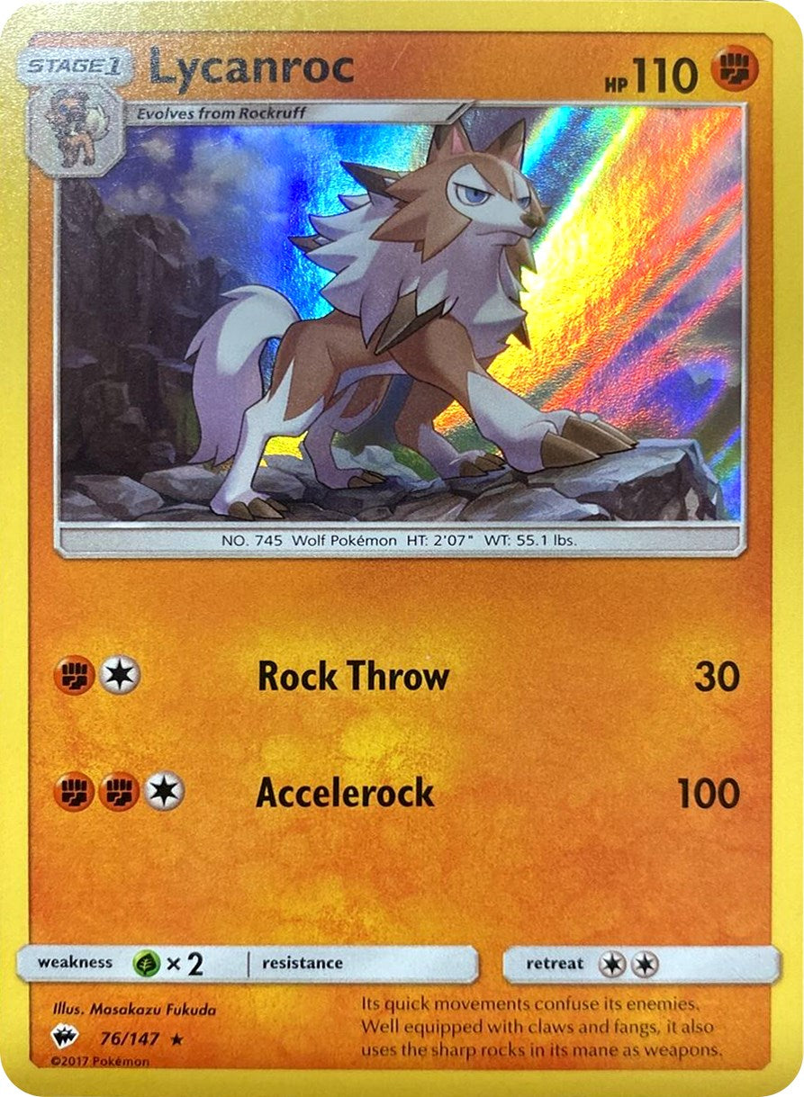 Lycanroc - 76/147 (Water Web Holo) [MCAP - 076/147]