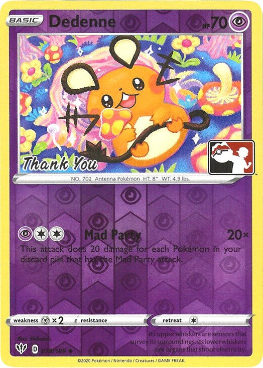 Dedenne - 78/189 (Pokemon League) [Thank You] [PR - 078/189]